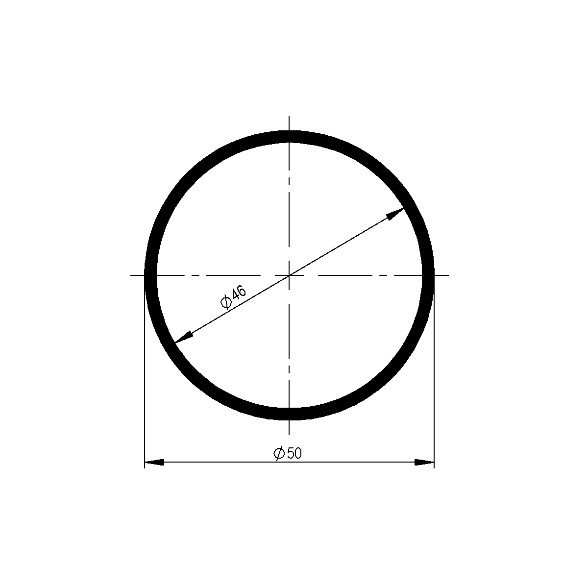 Tube rond filé / EN 755-2 / EN 755-8