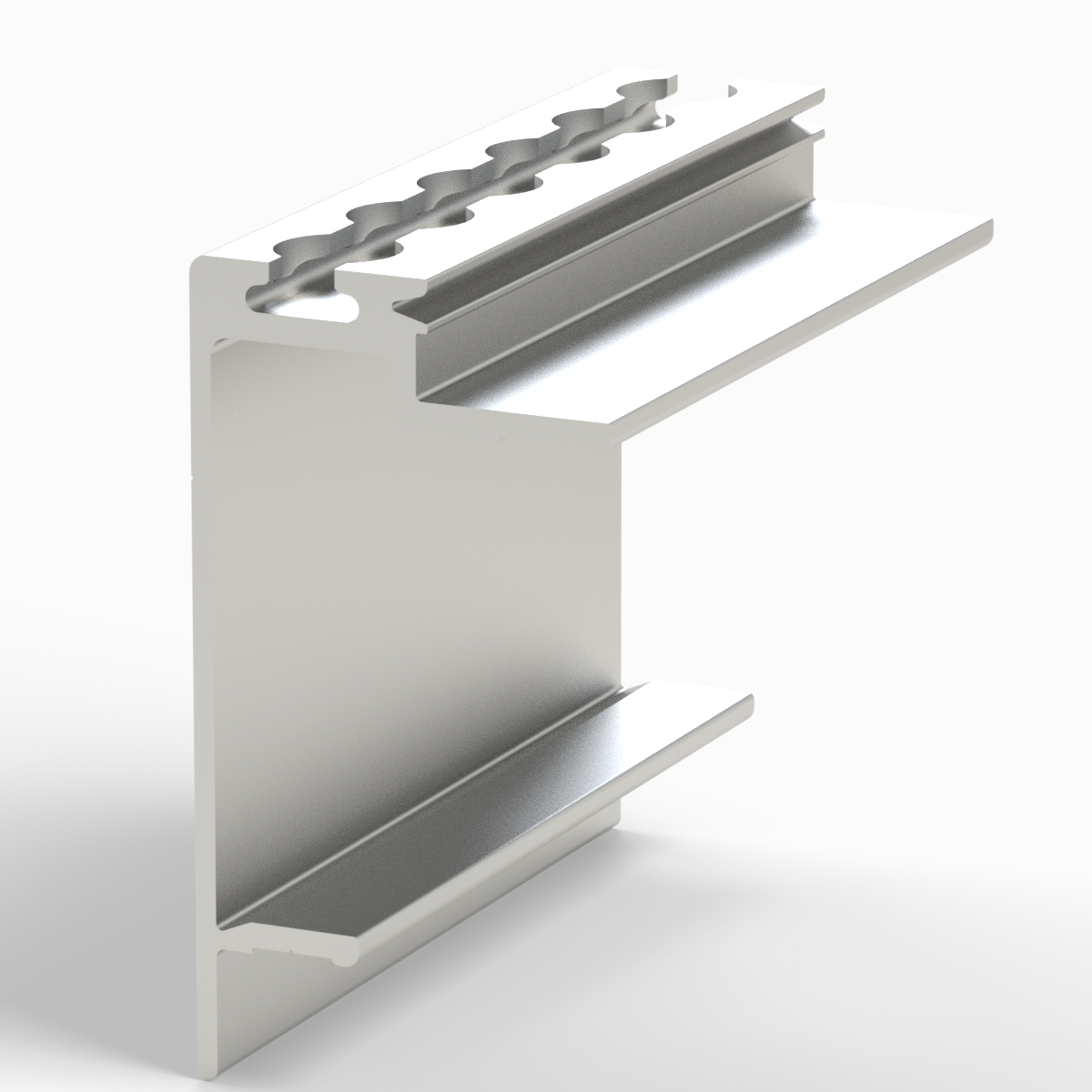 Profilé de rive Airline 19 mm sur plate forme / EN 755-9