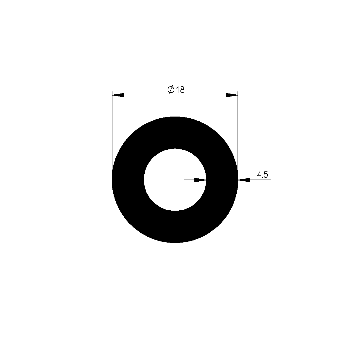 Rundrohr gepresst nicht nahtlos / EN 755-2 / EN 755-8