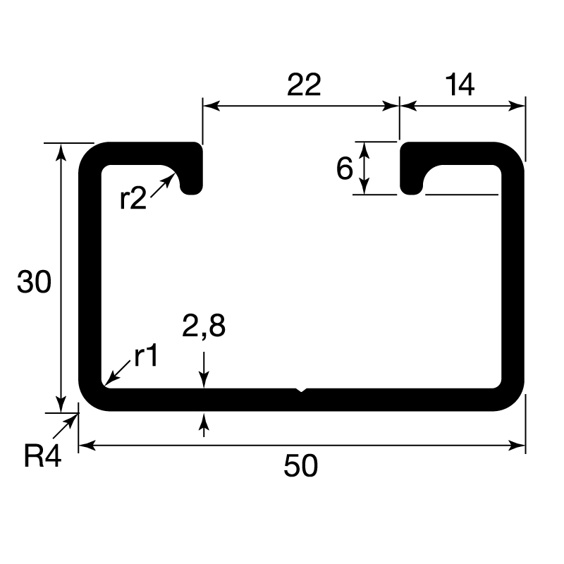 C-profil spéciaux / EN 755-2 / EN 755-9