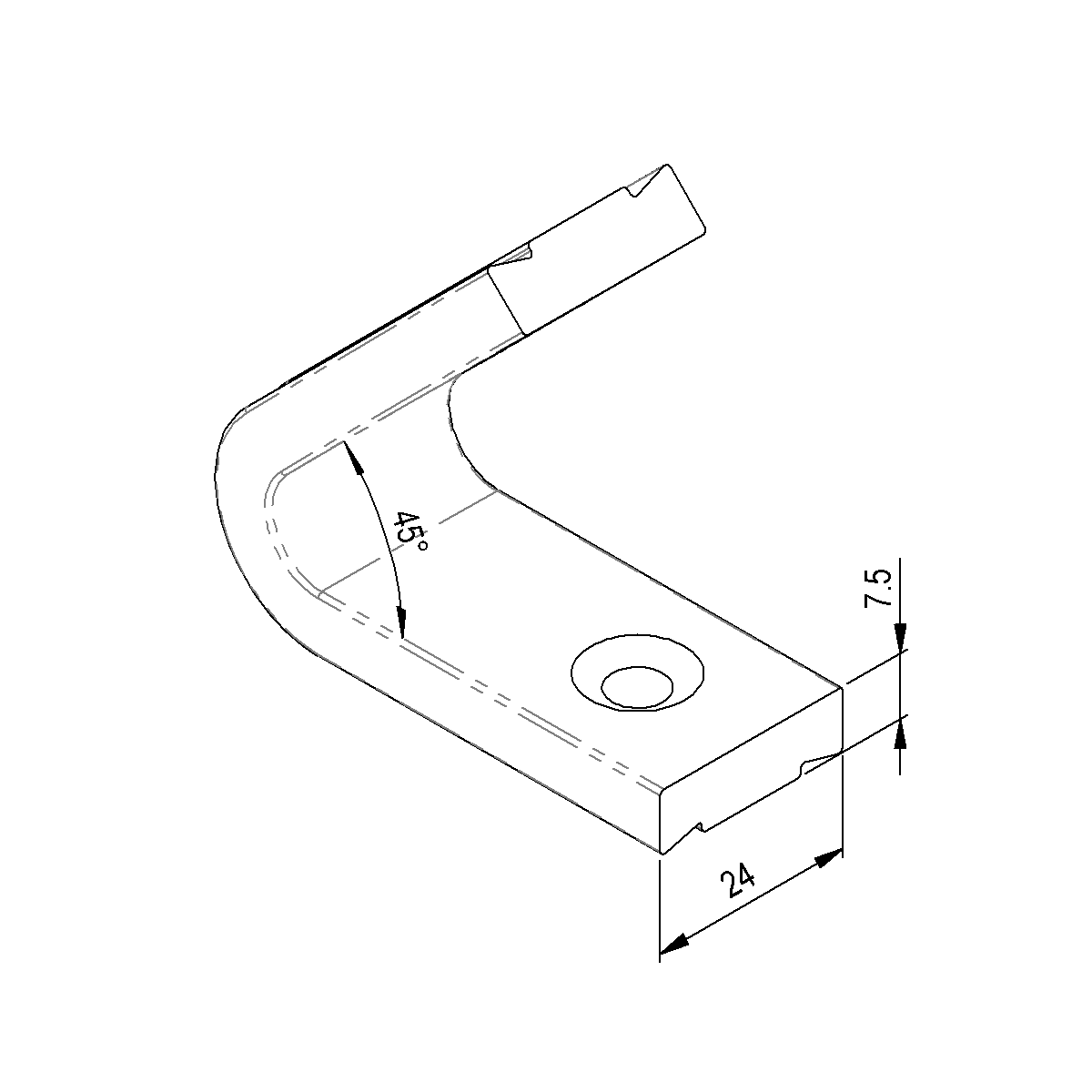 Befestigungswinkel M6 zu Veraflex System