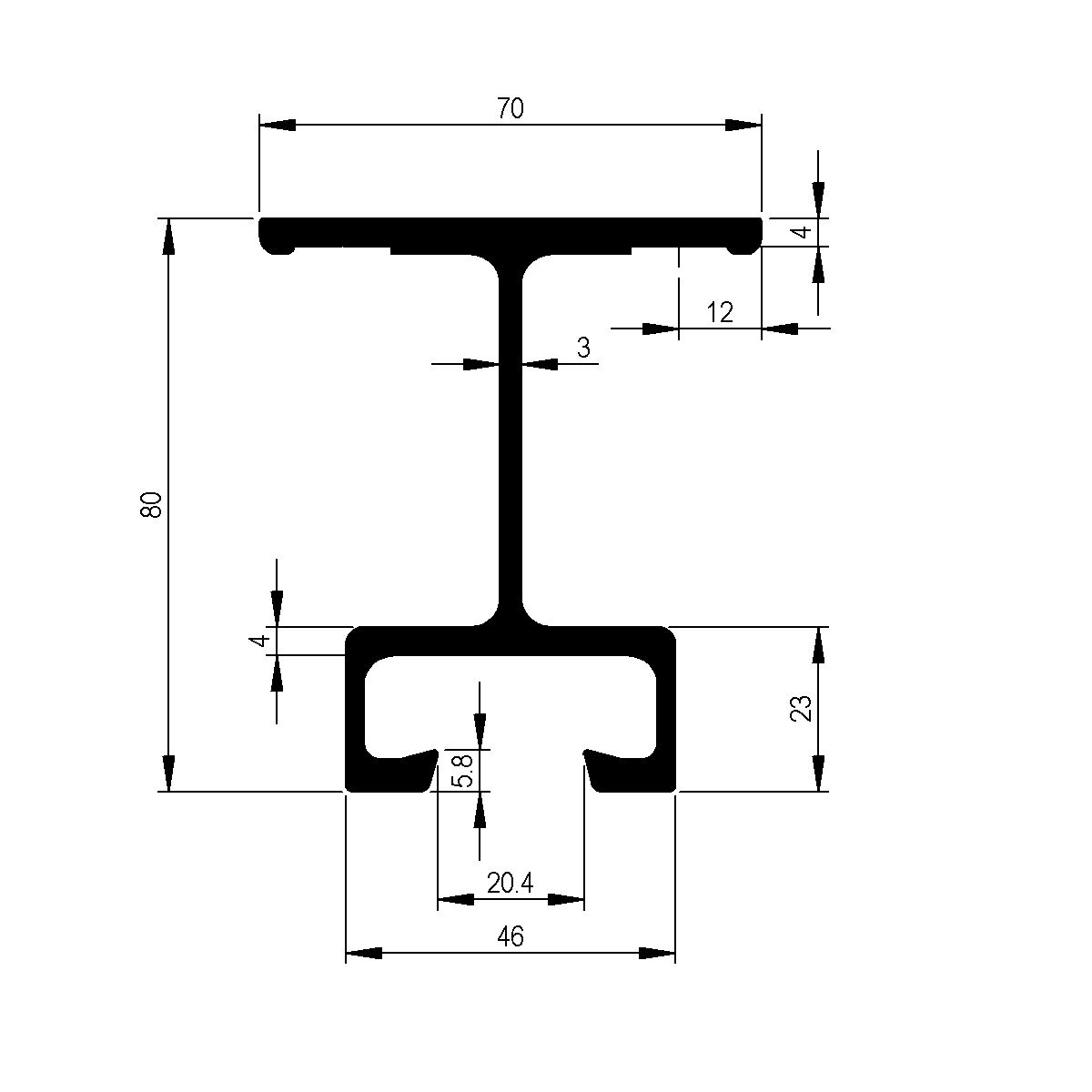 Unterbauträger quer zu Pritschen Unterbau / EN 755-9