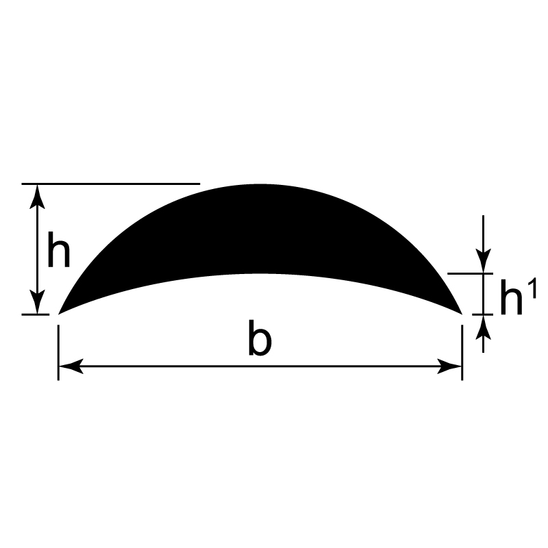 Demi-rond/demi-rond creux profil pressé / EN 755-2 / EN 755-9