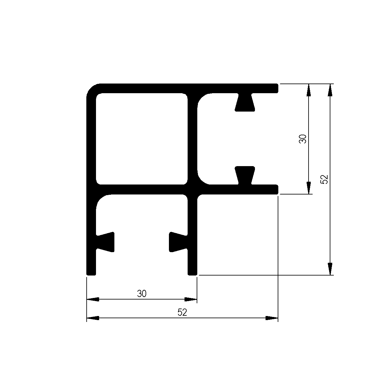 Eckprofil zu Veraflex System / EN 755-9