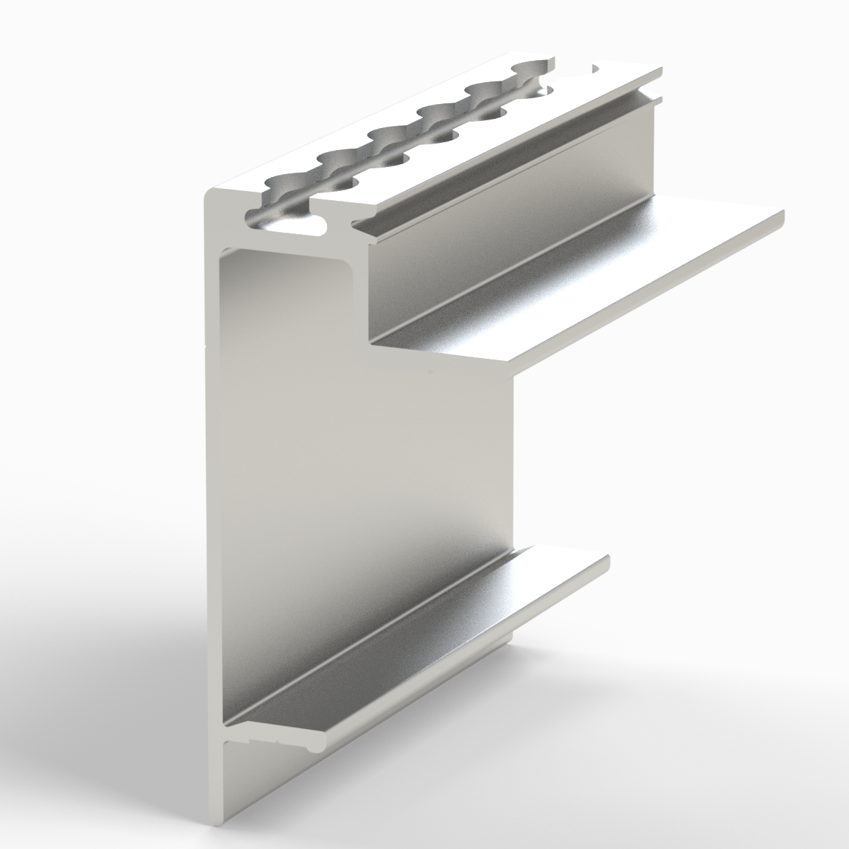 Brückenrahmenprofil Airline 30 mm zu Pritschen Plattform / EN 755-9