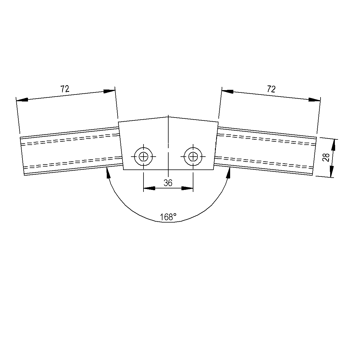 Pièce du milieu supérieur  sur bâches et support de tuyaux