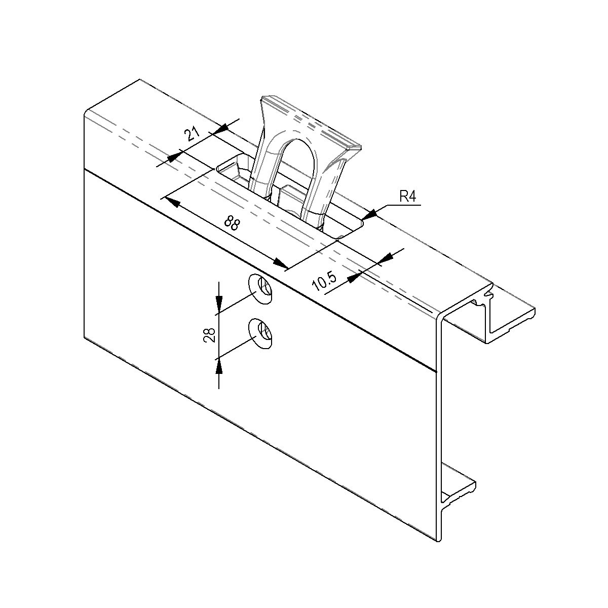 Boucle d'attache complète