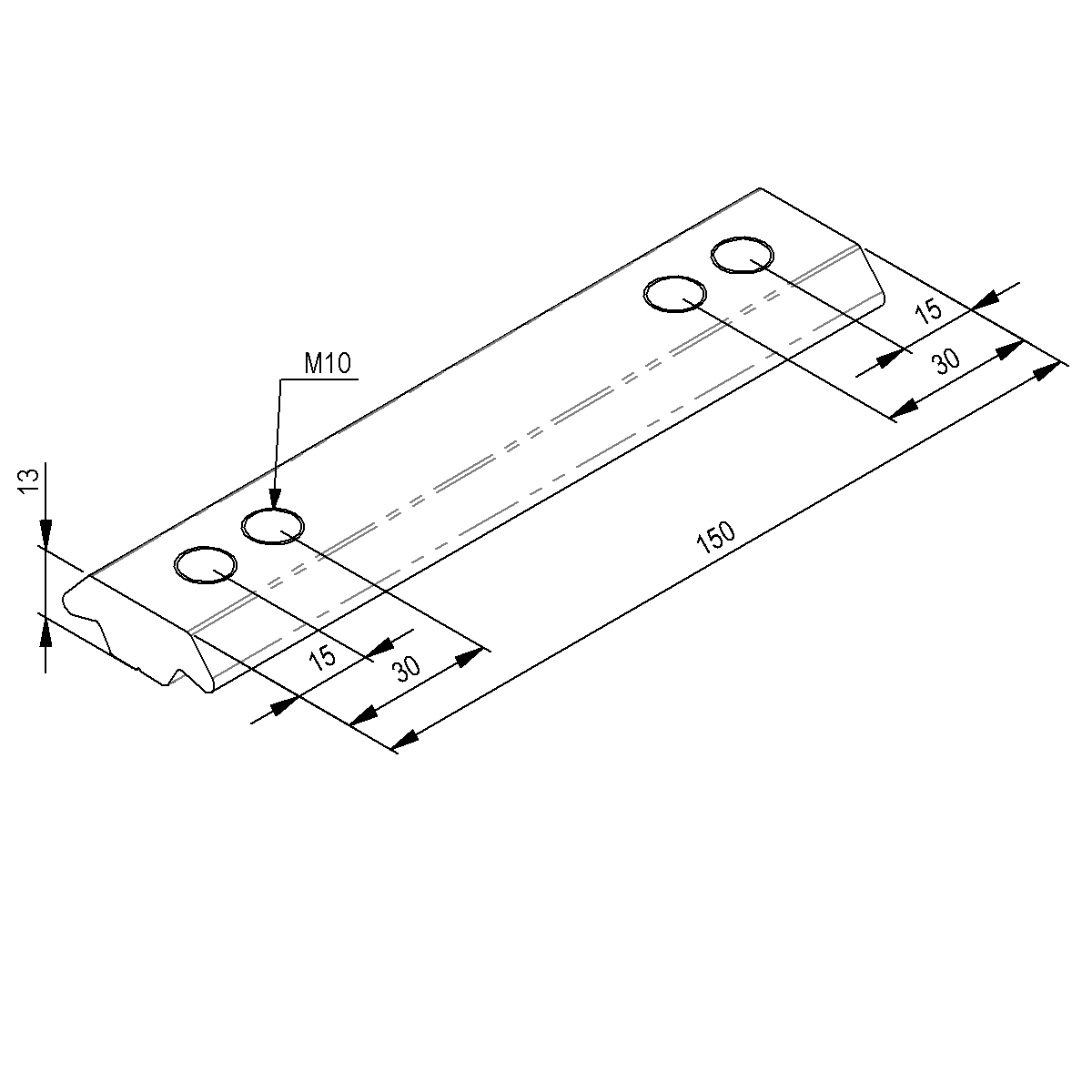Klemmplatte zu Pritschen Unterbau