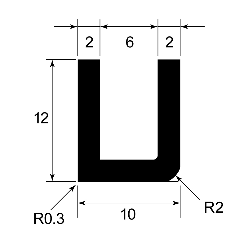 U-Profil gepresst / EN 755-2 / EN 755-9