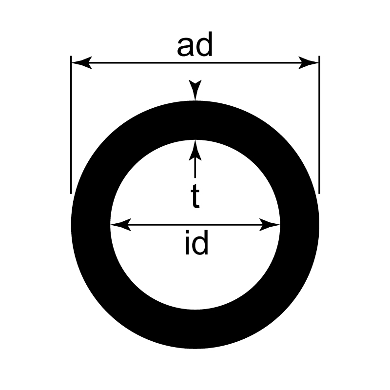 Tube rond filé / EN 755-2 / EN 755-8