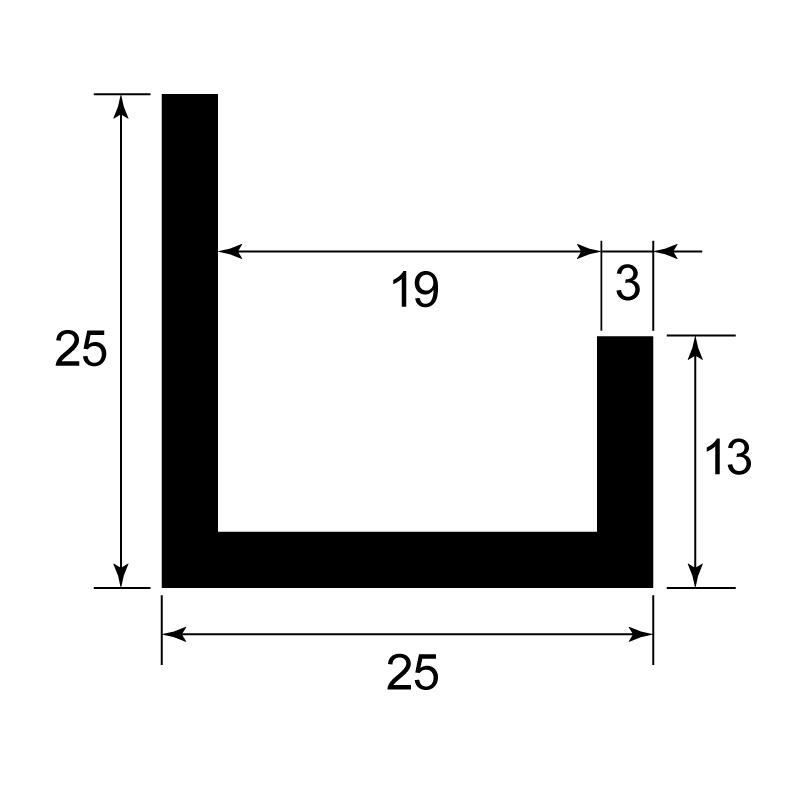 U-Profil gepresst / EN 755-2 / EN 755-9