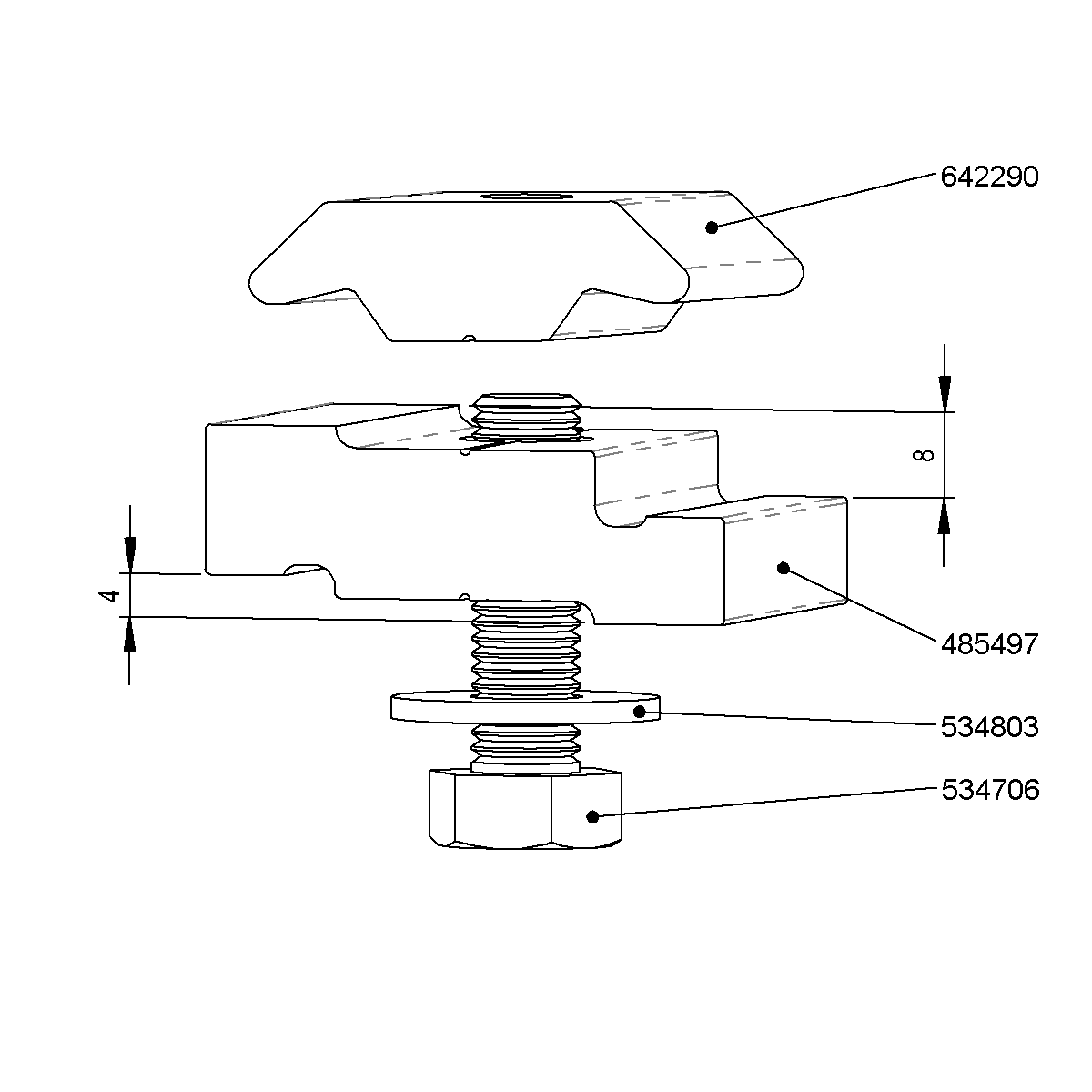 Plaque de fixation sur soubassement de platforme