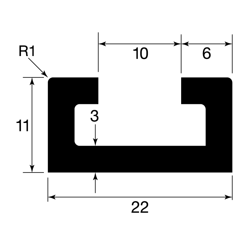 C-Elektroapparaterost-Profil / EN 755-2 / EN 755-9
