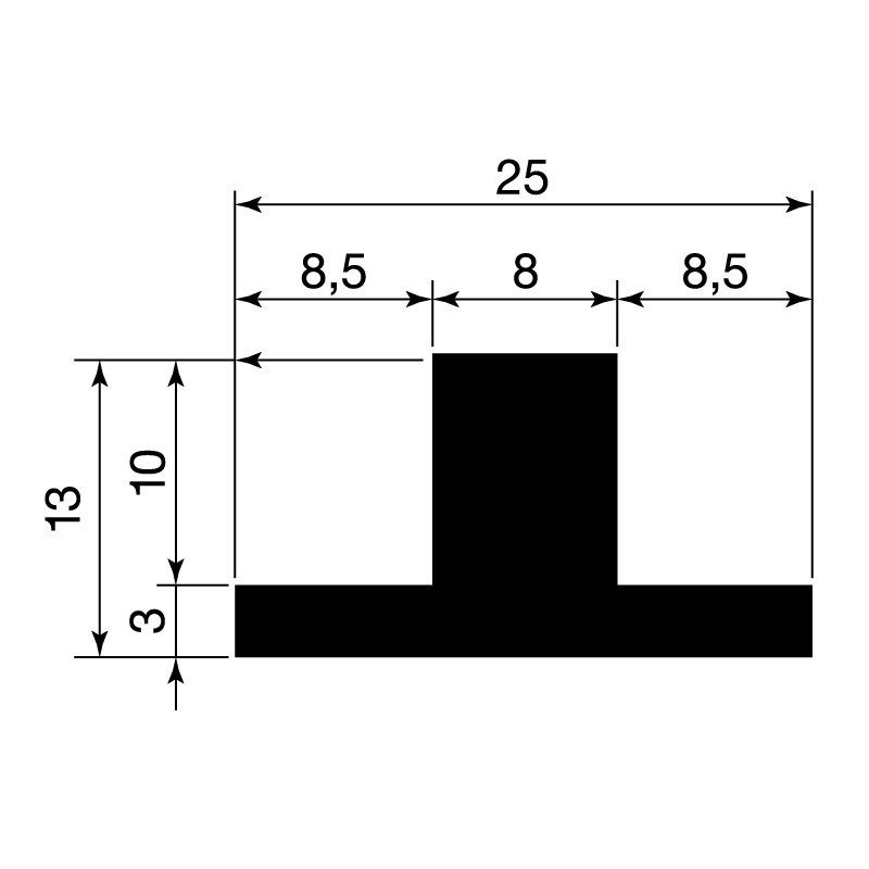 T-Profil gepresst / EN 755-2 / EN 755-9