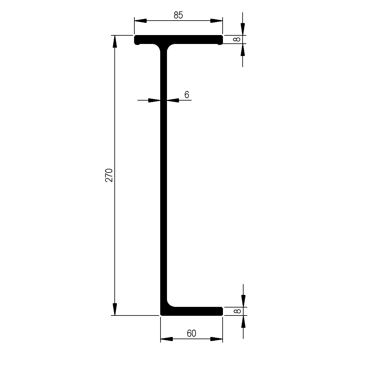 Unterbauträger zu Pritschen Unterbau / EN 755-9