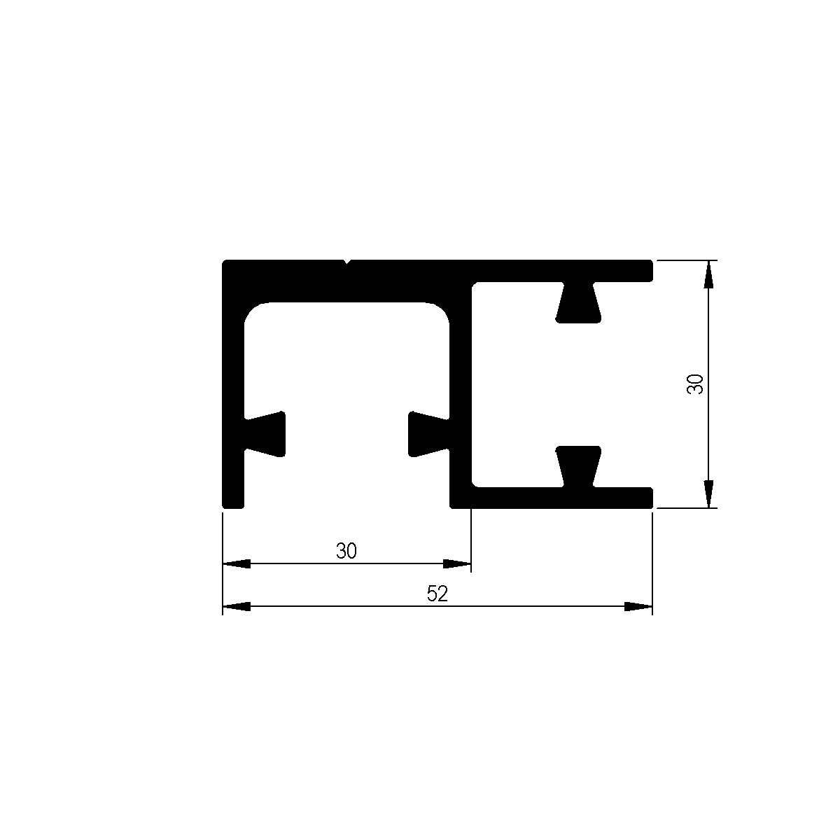 Zweiweg-Eckprofil zu Veraflex System / EN 755-9