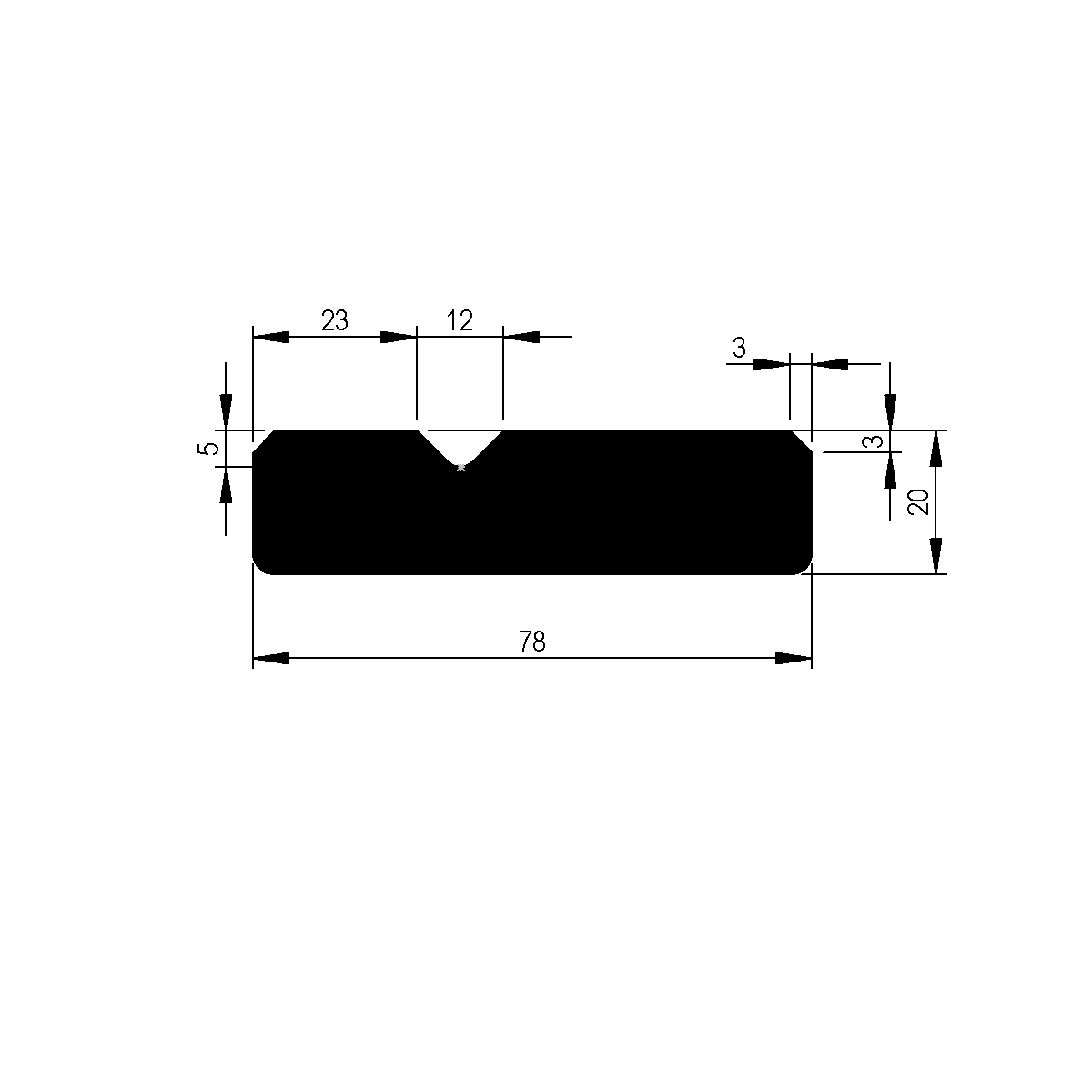 Profilé de bordure latérale sur ridelle pont basculant à goupille-ressort / EN 755-9