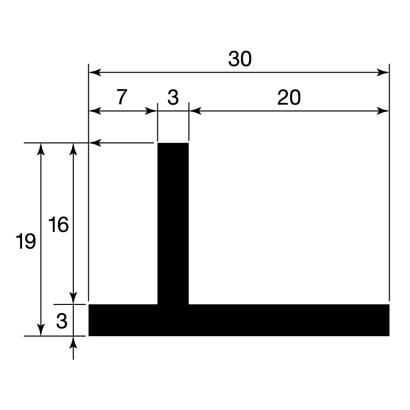 T-Profil gepresst / EN 755-2 / EN 755-9