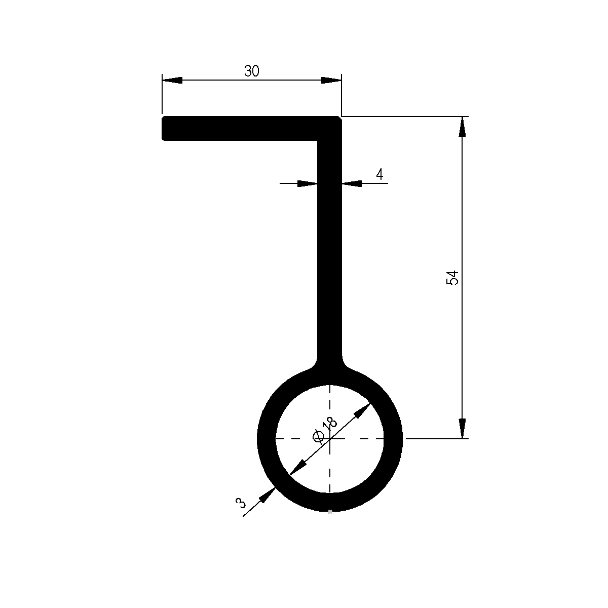 Seilbindestangenhalter zu Pritschen Plattform / EN 755-9