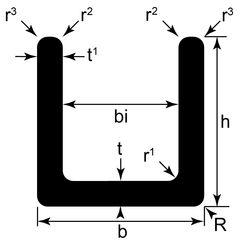 Profilé-U  / EN 755-2 / EN 755-9