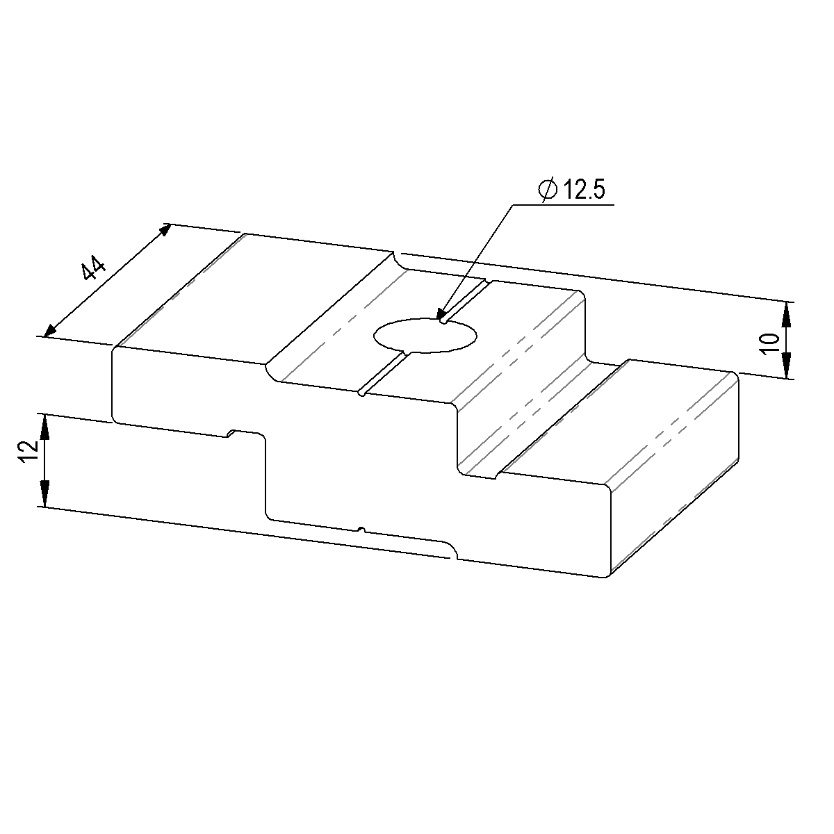 Plaque de fixation sur soubassement de platforme