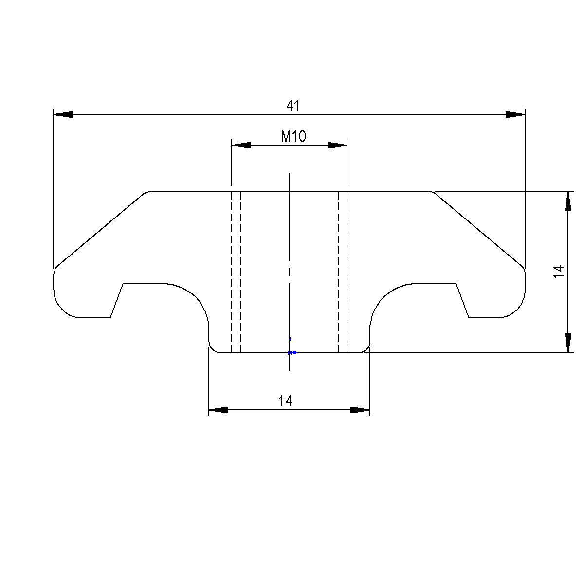 Plaque de fixation sur soubassement de platforme