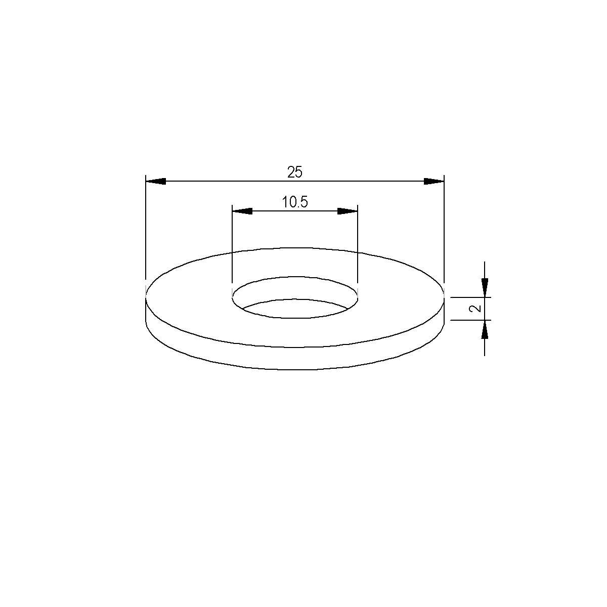 Rondelle sur fixation soubassement de platforme