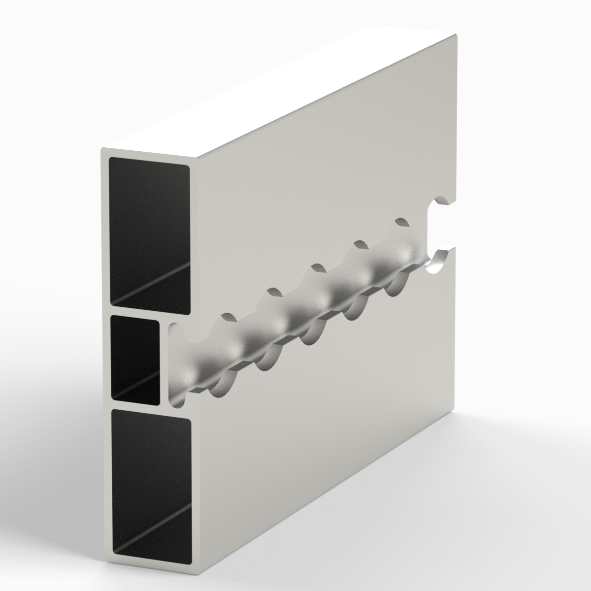 Gatterprofil Airline zu Bordwand 25 mm / EN 755-9