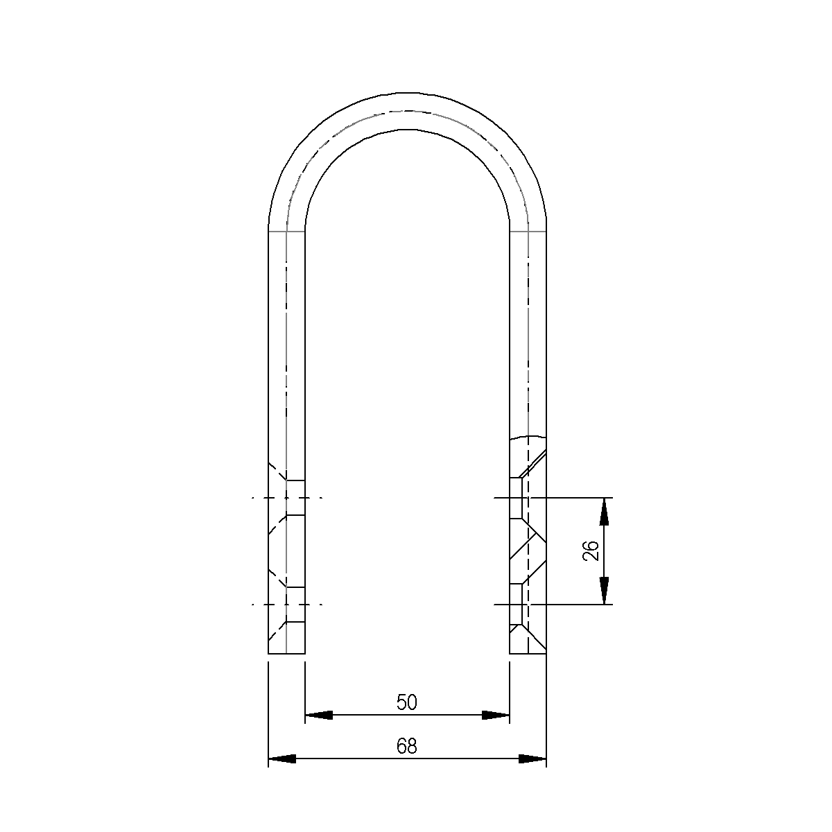 Garniture d'arceau sur support de tuyaux