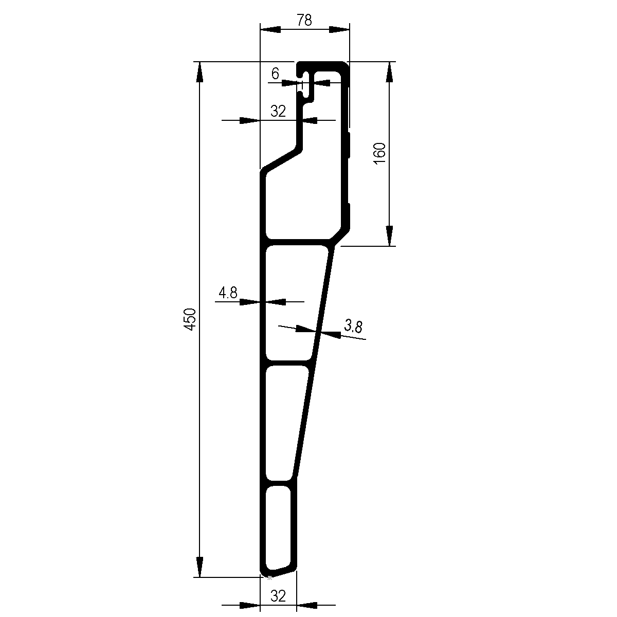 Einteilige Pendelbordwand zu Kipperbordwand / EN 755-9